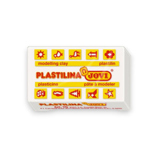 Picture of JOVI PLASTILINA BLOCK 50GR - WHITE